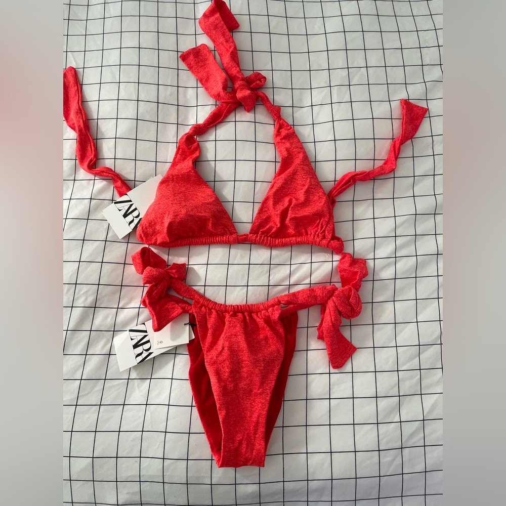 Zara brand new Brazilian cut bikini. Size M